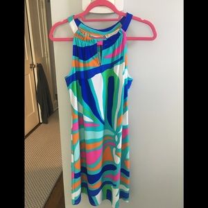 Brightly colored Halter dress